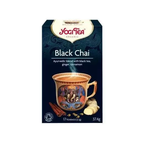 YOGI TEA Black Tea Ceai organic pentru tonifiere și energie 17 pliculețe 30,6 g — preț și oferte