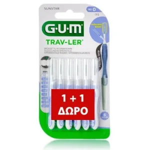 GUM 1312 Trav-Ler Periuțe interdentare 0,6 mm x 6 1 + 1 ( -50% la a doua bucată )