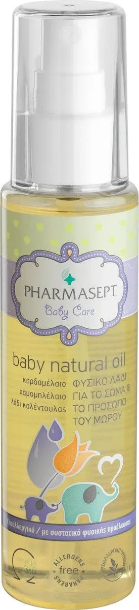 Pharmasept | Baby Natural Oil | Ulei natural pentru corpul și fața bebelușului | 100 ml