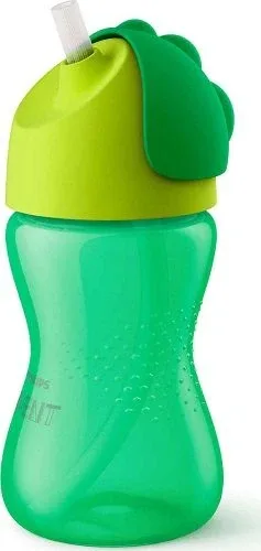 Avent | Pahar cu pai pentru copii de peste 12 luni, verde, 300 ml, SCF798/01 — preț și oferte