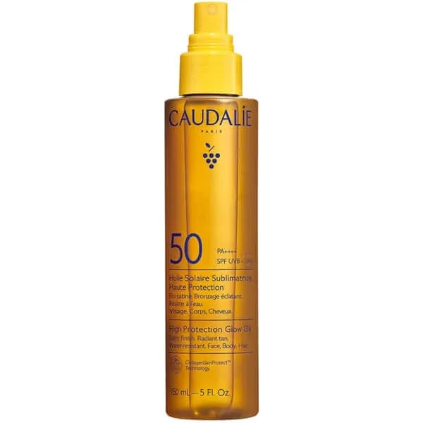 Caudalie | High Protection Glow Oil Ulei de protecție solară pentru față, corp și păr SPF50 | 150 ml — preț și oferte