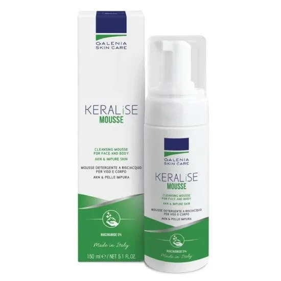 GALENIA Keralise Mousse Acne Foam – Spumă de curățare împotriva acneei 150 ml — preț și oferte