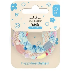Invisibobble | Twistar Kids Pom Pom Tie – Elastice pentru păr pentru copii | 3 buc.