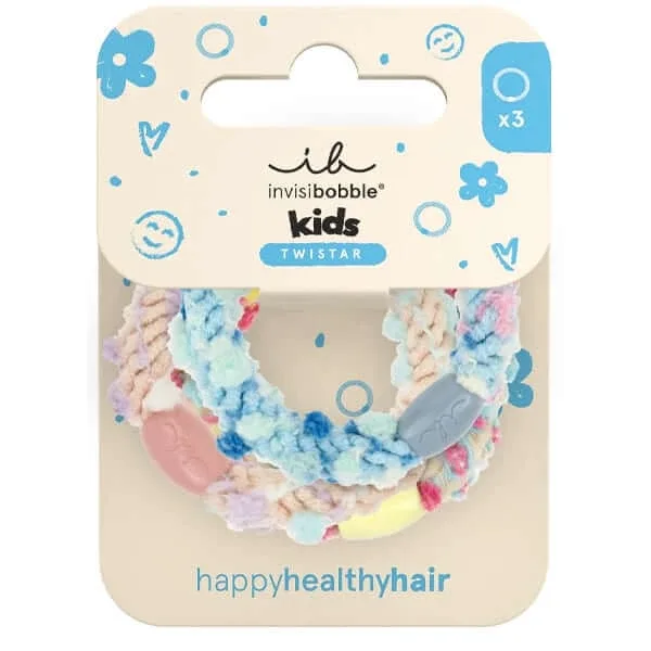 Invisibobble | Twistar Kids Pom Pom Tie – Elastice pentru păr pentru copii | 3 buc. — preț și oferte