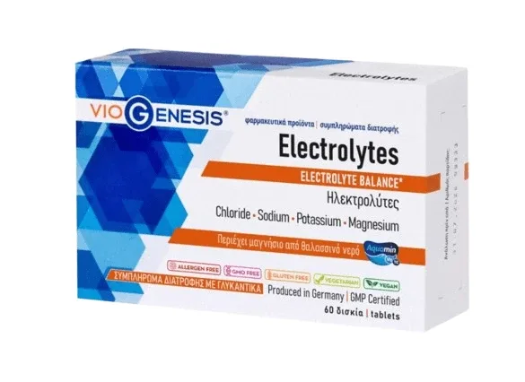 VioGenesis | Electrolytes – Supliment alimentar cu electroliți | 60 de comprimate — preț și oferte