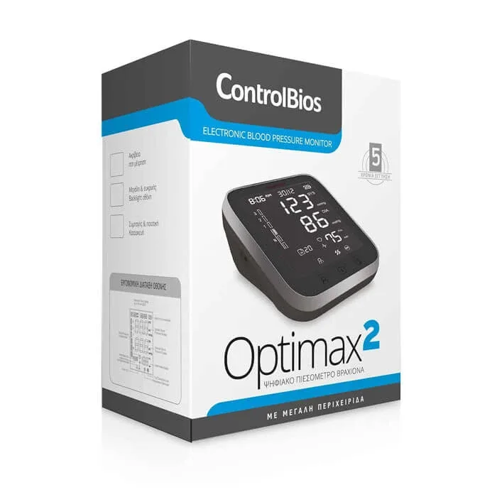 ControlBios | Optimax 2 | Sfigmomanometru digital de braț cu detectare a aritmiei — preț și oferte