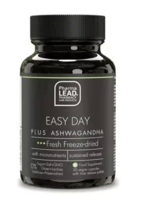 Pharmalead | Easy Day Plus Ashwagandha Pentru o funcționare psihologică echilibrată | 30 capsule