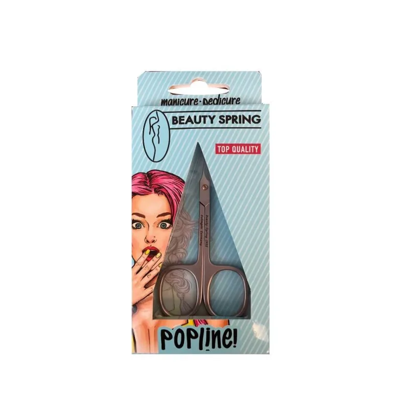 Beauty Spring | Foarfecă fină cu vârf curbat, din oțel inoxidabil | 1 buc. — preț și oferte