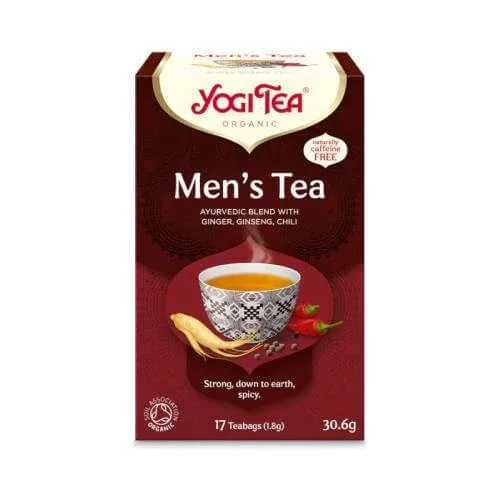 YOGI TEA Men's Tea Ceai organic energizant pentru bărbați, 17 pliculețe a câte 30,6 g — preț și oferte