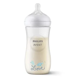 Avent | Natural Response Biberon din plastic 3 luni+ (SCY906/11) | 330 ml