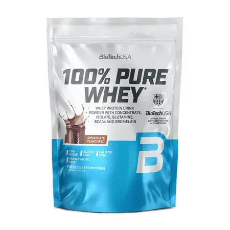 Shake proteic 100% Pure Whey, Chocolate, 400 g, BioTechUSA — preț și oferte