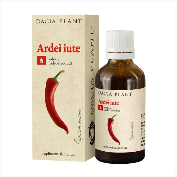 Tinctura Ardei iute, Dacia Plant | 50 ml — preț și oferte