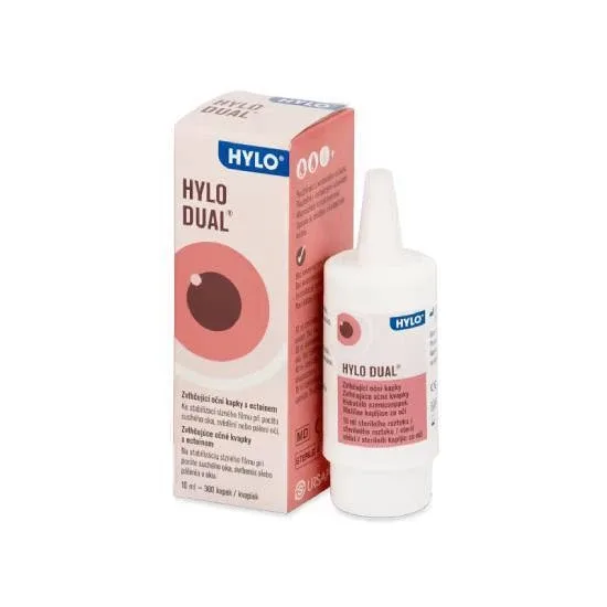 URSAPHARM Hylo Dual Picături oftalmice lubrifiante, ideale pentru uscăciune, mâncărime și senzație de arsură, 10 ml (300 de picături) URSAPHARM ARZNEIMITTEL — preț și oferte