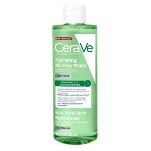 CERAVE Apă micelară hidratantă pentru curățare și demachiere, cu hidratare de 24 de ore și acid hialuronic, 400 ml