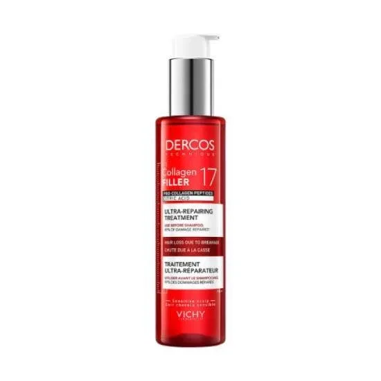 VICHY Dercos Collagen 17 Filler Pre-Shampoo, șampon regenerant pentru păr, împotriva ruperii, 150 ml — preț și oferte