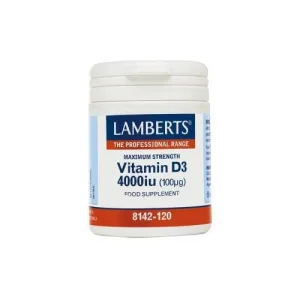 LAMBERTS Vitamina D3 4000 UI (100 μg) 30 capsule