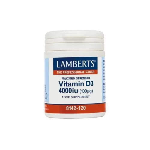 LAMBERTS Vitamina D3 4000 UI (100 μg) 30 capsule — preț și oferte