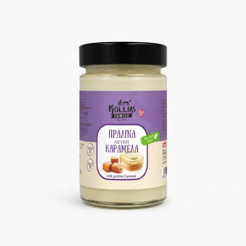 Coajă | Pralină albă cu alune – Caramel | 250 g — preț și oferte