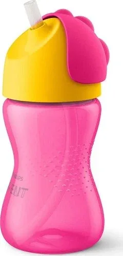 Avent | Pahar cu pai pentru copii de peste 12 luni, roz, 300 ml, SCF798/02 — preț și oferte