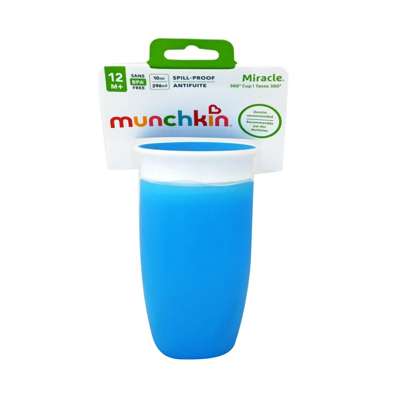 Munchkin | Miracle 360° Cup 12m+ Pahar pentru copii, albastru | 296 ml — preț și oferte
