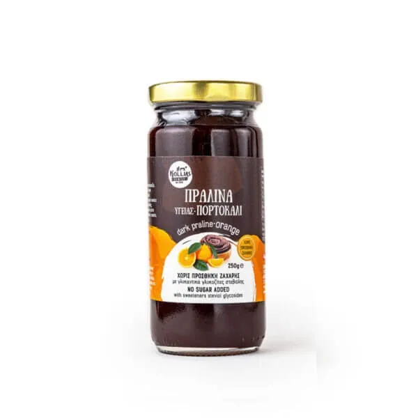 Coajă | Pralină sănătoasă fără zahăr | cu portocale | 250 g — preț și oferte