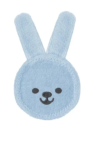 MAM | Oral Care Rabbit pentru curățarea și masajul gingiilor, de la 0 luni | Albastru | 1 buc.