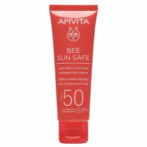 Apivita | Bee Sun Safe Cremă de protecție solară pentru față împotriva petelor și ridurilor SPF50 | 50 ml