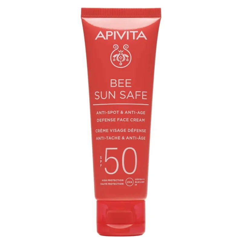 Apivita | Bee Sun Safe Cremă de protecție solară pentru față împotriva petelor și ridurilor SPF50 | 50 ml — preț și oferte
