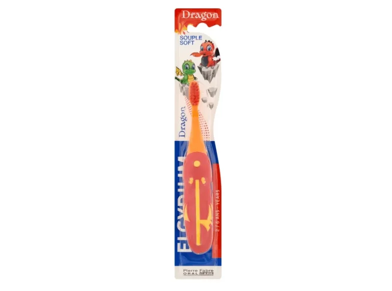Elgydium | Kids Souple Soft Dragon Periuță de dinți pentru copii, 2-6 ani | 1 buc. — preț și oferte