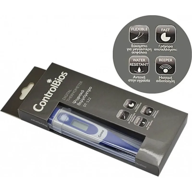 ControlBios | Termometru digital DT-122 – Termometru digital flexibil cu alertă sonoră | 1 buc. — preț și oferte