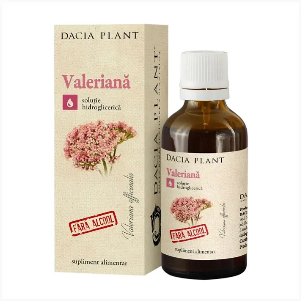 Tinctura Valeriana fara alcool, Dacia Plant | 50 ml — preț și oferte