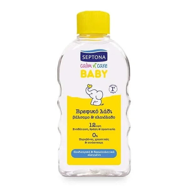 Septona | Calm n Care Ulei pentru bebeluși cu balsam și ulei de măsline | 200 ml — preț și oferte