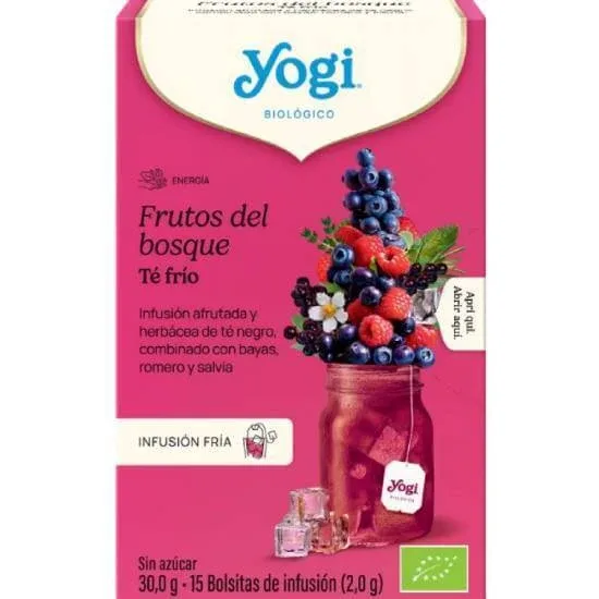 YOGI TEA Cold Brew Ceai organic cu fructe de pădure 15x2g — preț și oferte