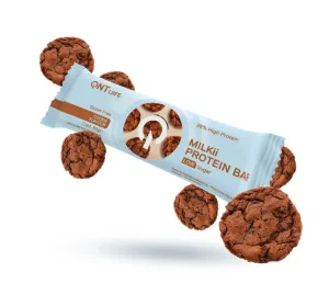 QNT | Milkii Protein Bar 29% Batoane proteice din lapte cu aromă de biscuiți | 60 g