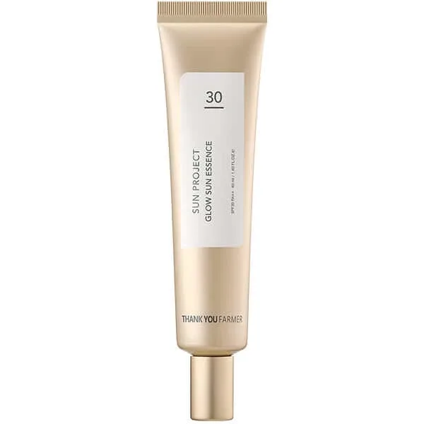 Mulțumesc, Farmer | Sun Project Glow Sun Essence SPF30 PA++ Cremă de protecție solară pentru față | 40 ml THANK YOU FARMER — preț și oferte