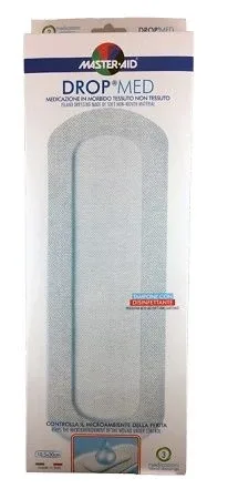 Master Aid | Drop Med | Bandă de tifon autoadezivă (10,5 x 30 cm) | 3 buc. — preț și oferte