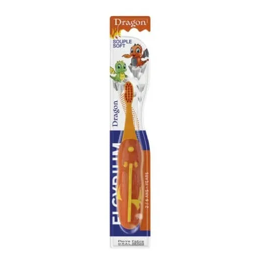 ELGYDIUM Kids Dragon 2–6 ani – Periuță de dinți pentru copii — preț și oferte