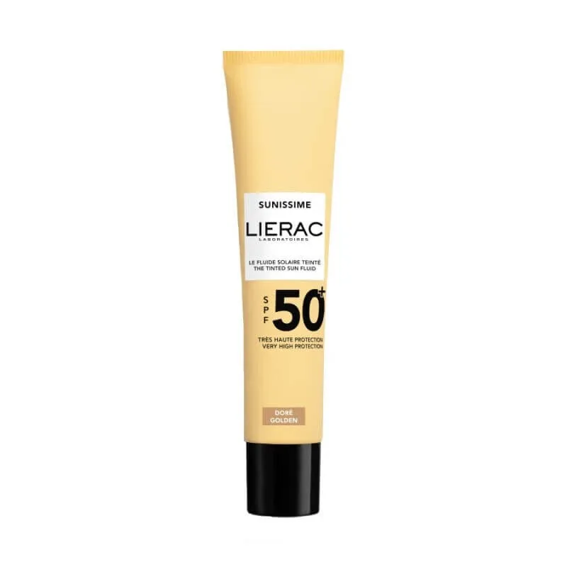 Lierac | Sunissime The Velvety Sun Fluid – Fluid solar catifelat pentru față, cu textură fină și colorat, SPF50+ | 40 ml — preț și oferte
