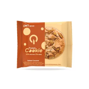 QNT | Biscuiți proteici cu bucăți de caramel sărat | 60 g