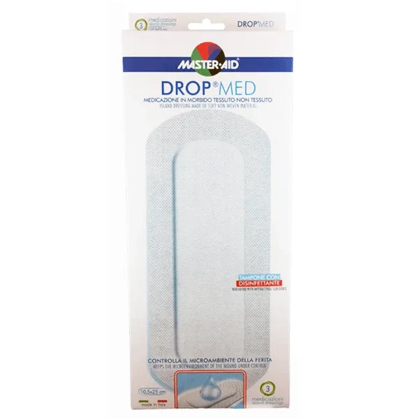 Master Aid | Drop Med 10,5x25 | Compresii autoadezive antiaderente | 3 buc. — preț și oferte