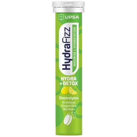 Supliment alimentar cu electroliti Hydra Detox, Lamaie, 16 comprimate efervescente, HydraFizz — preț și oferte