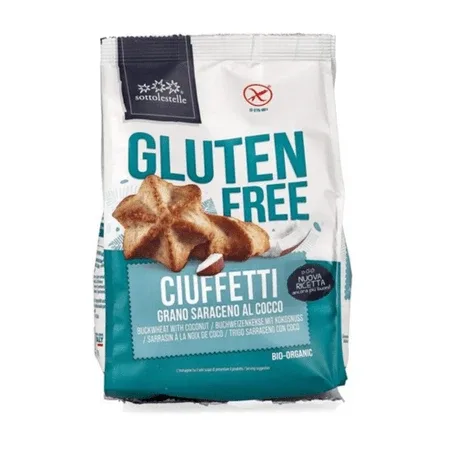 Biscuitii fara gluten cu hrisca si cocos Bio, 200 g, Sottolestelle — preț și oferte