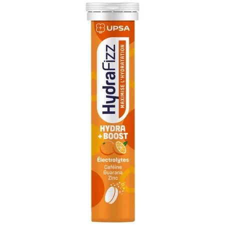 Supliment alimentar cu electroliti, Hydra Boost, Portocala, 16 comprimate efervescente, HydraFizz — preț și oferte
