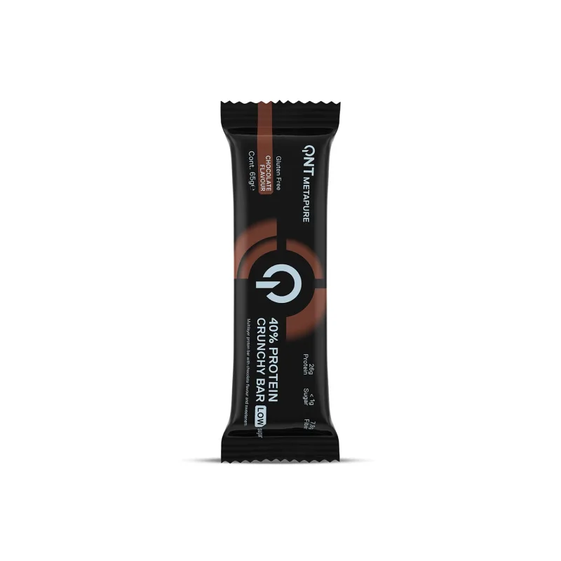 QNT | Batoane proteice crocante cu 40% proteine, cu aromă de ciocolată | 65 g — preț și oferte