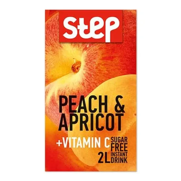 Step | Peach & Apricot Băutură instant bogată în vitamine, sub formă de pulbere | 9 g — preț și oferte