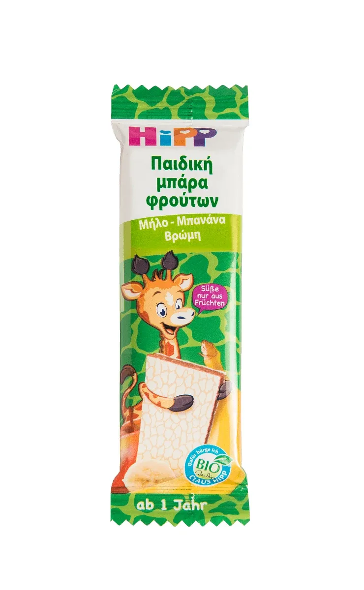 Hipp | Batoane de fructe pentru copii cu mere, banane și ovăz | 23 g — preț și oferte