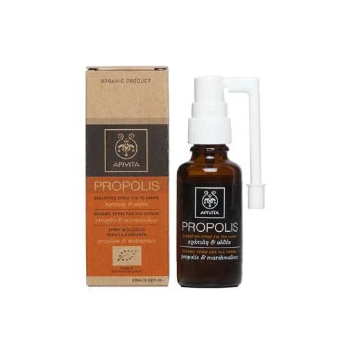 APIVITA Propolis Bio Spray – Spray organic pentru gât, supliment alimentar, 30 ml — preț și oferte
