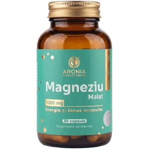 Magneziu Malat 1000 mg — 30 capsule pentru energie, mușchi și un corp mai odihnit