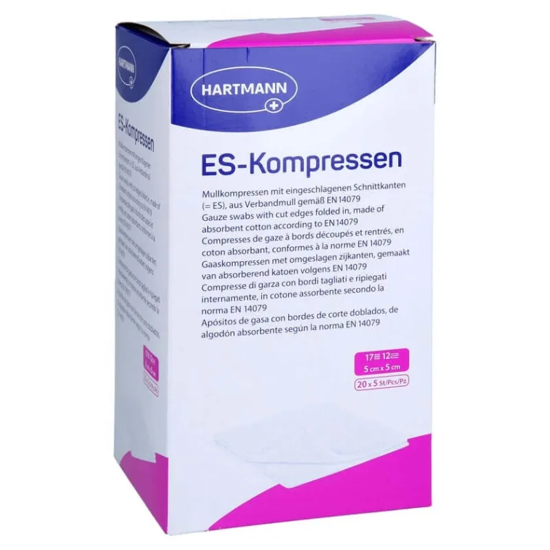 Compresele Es sterile, 5x5 cm, pachet mare, 20x5 buc. — preț și oferte