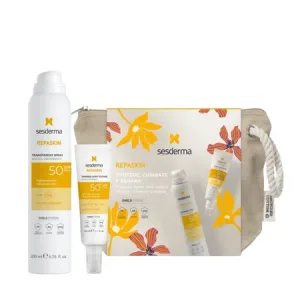 Pachet Spray Transparent cu SPF 50 200 ml+ Fluid Invizibil SPF50+ 50 ml Repaskin, Sesderma